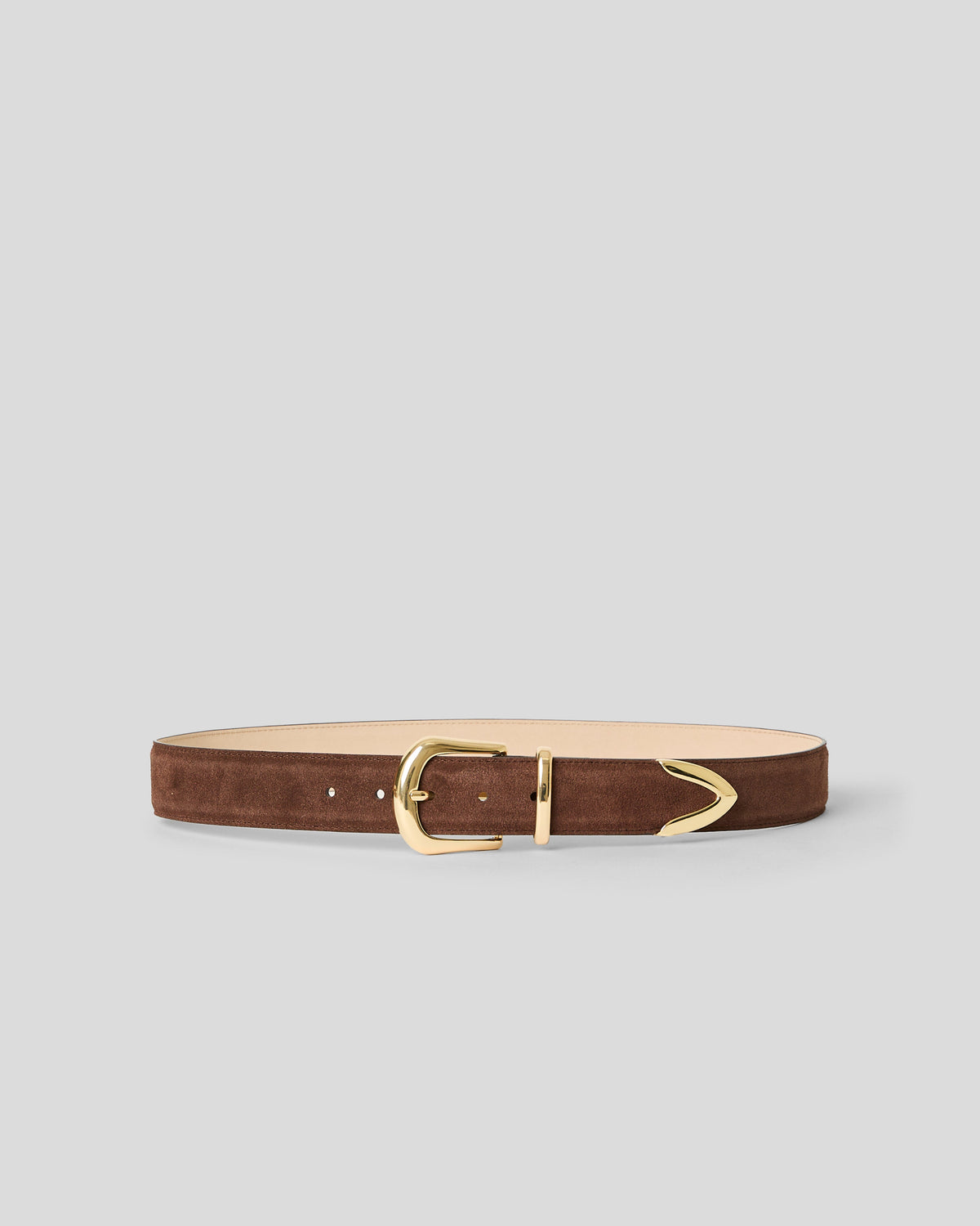 Marc Suede Belt in Chocolate