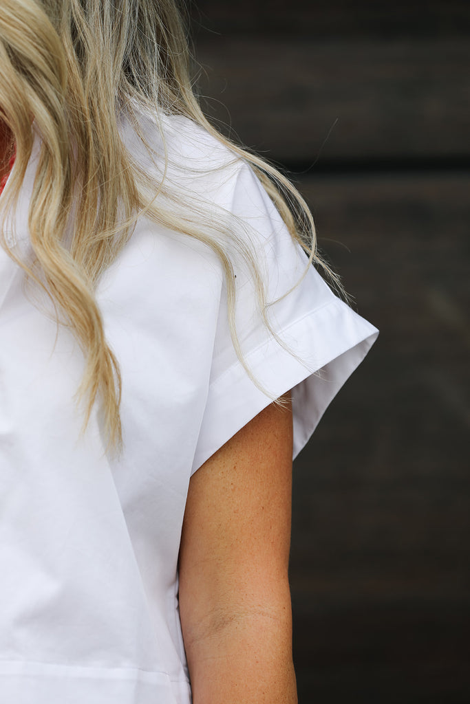 Shorty Shirt White | HEIDI HOUSTON – Heidi Houston