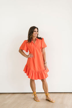 Ava Dress - Orange