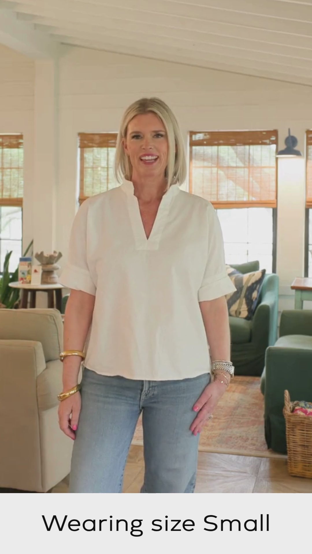 White Pullover Cotton Top - The Charlie – Heidi Houston