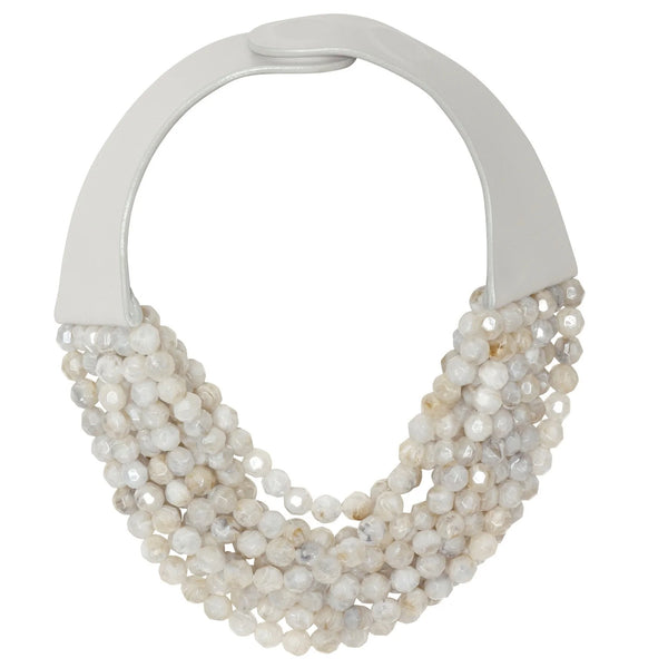 MEDIUM BELLA NECKLACE - MARBLE STONE